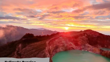 Kelimutu sunrise