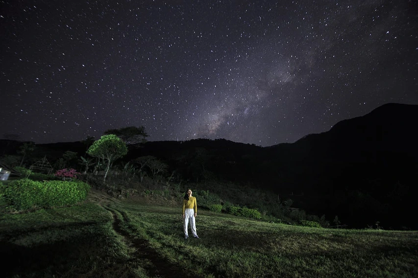 Milky Way in Wae Rebo, Indonesia