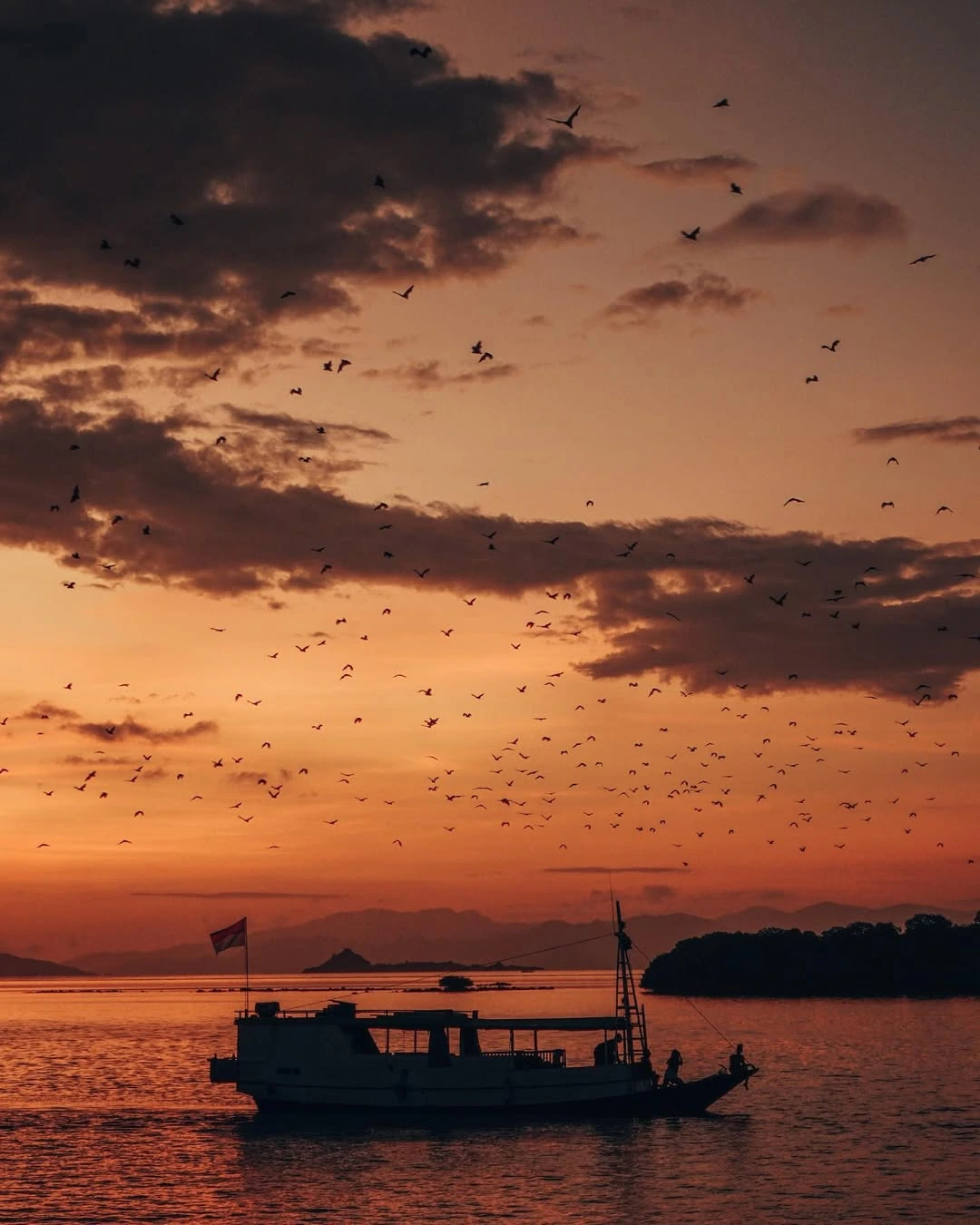 Sunset viewpoints on Komodo Island